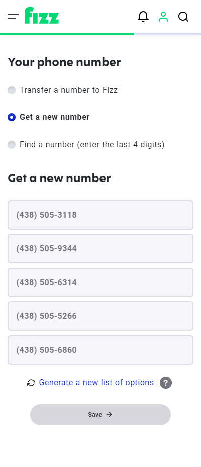 Welp Activation: How do I choose a random phone number? | Fizz KO-37