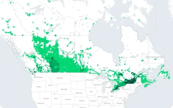 Carte de couverture du Canada