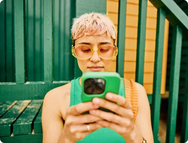 Girl on phone